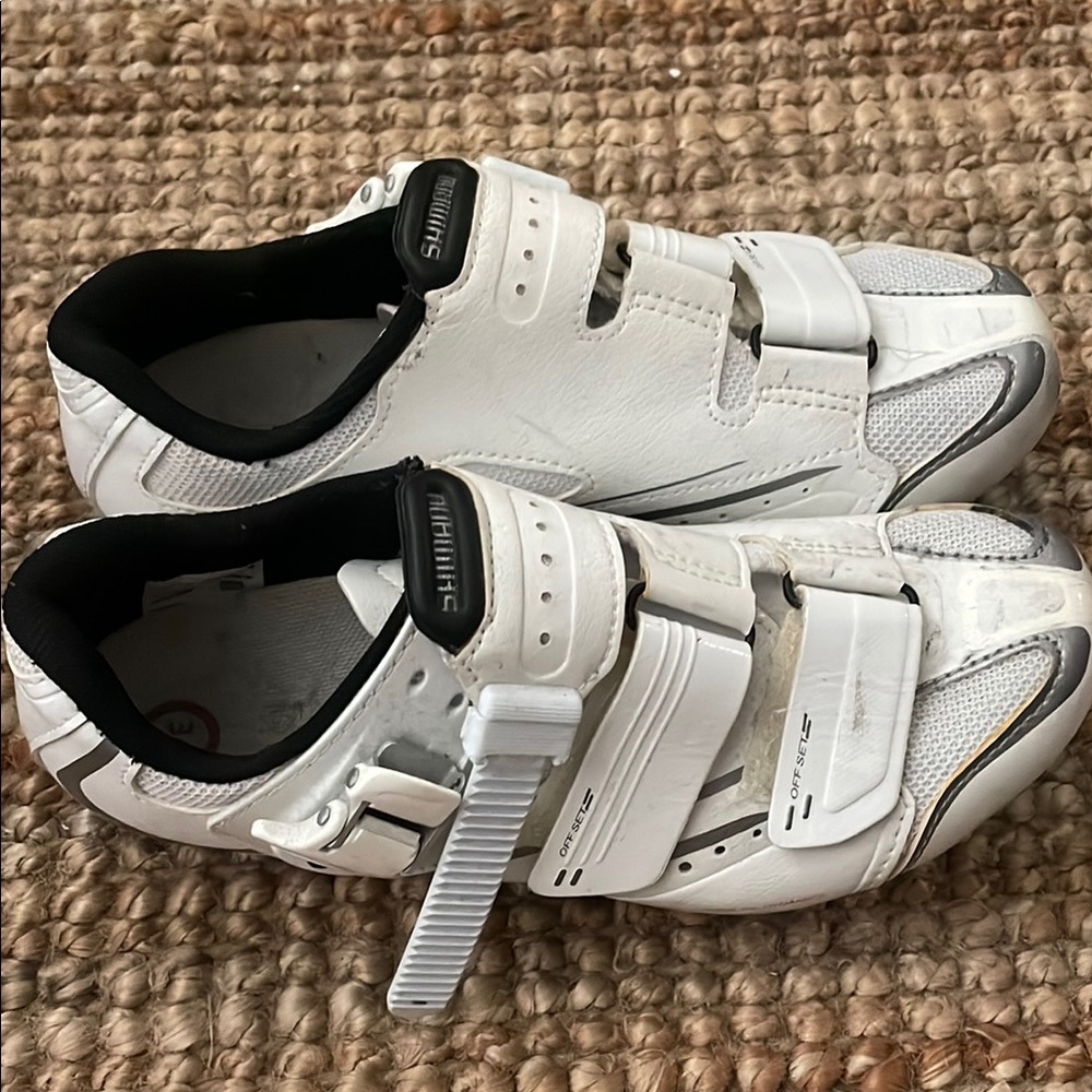 Shimano White Cycling Shoes